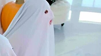 halloween slutfest with step-sis, total teen 18+ fuckfest