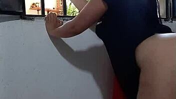 Unfaithful fiancee bent over for creampie in POV action