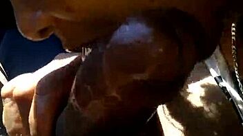 In the car, mature lady gives POV blowjob that's super hot. Can't get enough! 😘