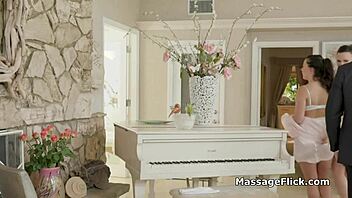 Masseurs after a steamy shower got drilled by a horny guy