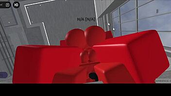 A hot slut succubus fucks with a disgusting demon on the couch