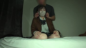 Curvy High School Senior with G-Cup Gets Massive Creampie in Bed Under Uniform