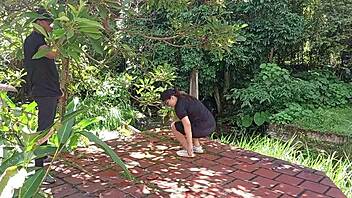 i got punished by my coach with outdoor sex for being late