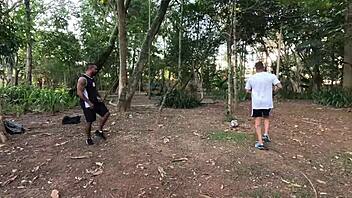 Devoured By Team Players In Public Anal