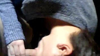 young slut gives intense blowjob and face fucking