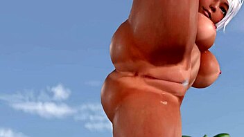 doaxvv - patty spreads shaved pussy on beach with tan lines