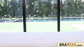 puerto rican-italian vixen dives into wild interracial banging for her first porn scene