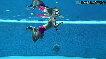 Lady Dee, Shy Czech Teen 18+, Swims and Gets Naughty by the Pool in Tight Shorts!