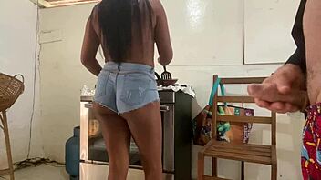 I caught my stepdaughter in the kitchen wearing shorts and humming.