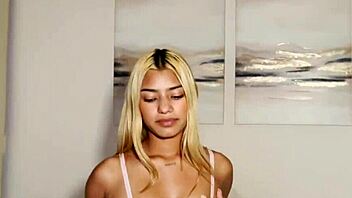 Brace face teen gets pussy stretched?