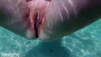 multiple creampies underwater, cumming inside thrice! 💦