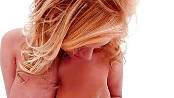 Blonde Shyla Stylez's hardcore gonzo fuck featuring her big tits and ass.