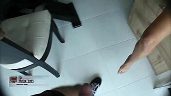 Stepsister wants to swallow brother's cum but he must ejaculate into this glass to toast with her - full story.