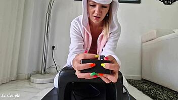 unicorn milf, you riding that sybian like a pro?