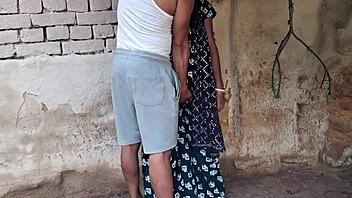 A small hut where the husband fucked his wife hard