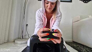 unicorn milf, you riding that sybian like a pro?