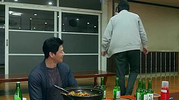 Two individuals sharing a private moment together