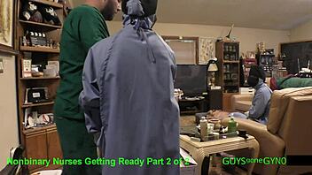 Doctor Tampa, ready for cum extraction with nonbinary docs in gloves?