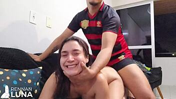 Did He Put The Big Cock Hard In The Novinha's Ass For Atm?