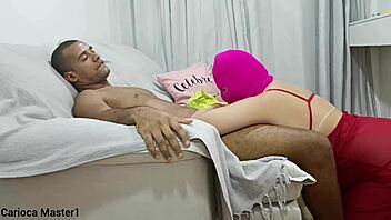 Hot Latina Neighbor Fakes Innocence While Taking Big Black Cock!