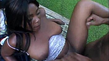 in this scene, she rides and gets bent over for muff diving and missionary fucking with facial