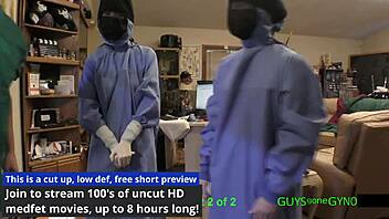 Doctor Tampa, ready for cum extraction with nonbinary docs in gloves?