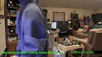 Doctor Tampa, ready for cum extraction with nonbinary docs in gloves?