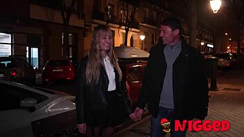 lizzie falconnat's sugar daddy arranges interracial sex with a black man, fulfilling her cuckold fantasy despite his age