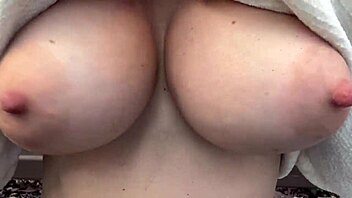 Italian big tits milf Artemisia Love does outdoor solo with bouncing tits close up 😍