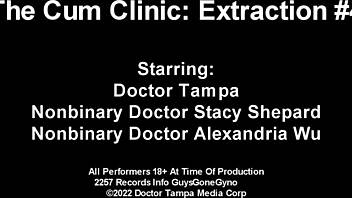 Doctor Tampa, ready for cum extraction with nonbinary docs in gloves?