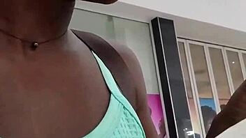 That Nigerian Bitch Who Decides To Visit The West Hils Mall Only Ends Up Being Masturbation In The Washroom