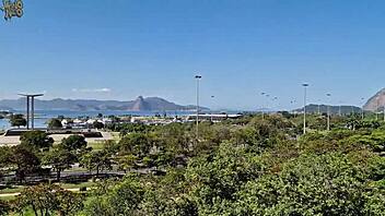 Massive Cum Load Explodes in Her Mouth with Stunning View