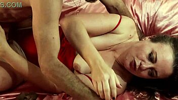 French Amateur in Red Satin and Stockings Gets Rimmed and Fucked Hard. Can You Handle This Dirty Talk?