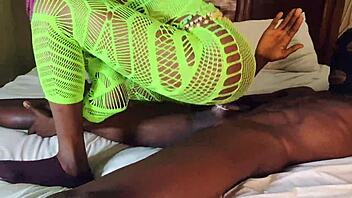 Petite lover rides big black cock in wild cowgirl. Moaning to orgasm with wet pussy