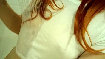 Redhead Teen 18+ Gets Steamy in Shower Bath