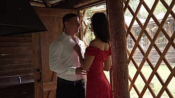 Cute amateur bent over with wife's sister