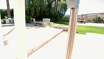 Pervymother gets oily by the pool while I rub mom’s back.