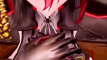 Leather, firm tits expansion sex in 3D
