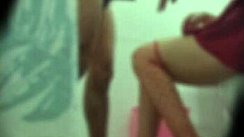 Cheating girlfriend caught banging in bathroom after party on spy cam.