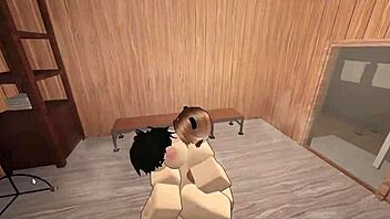 Roblox and Kitten, ready to get fucked by male domination?