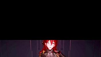 3D Big Tits in Leather Expand During Intense Riding Sex Scene