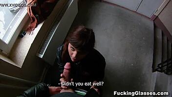 rina teen gets banged hard on stairway, no shame! 😜