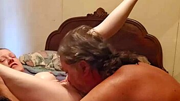 Slapping her juicy pussy with my hard cock before diving in