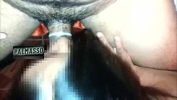 Mexican slut gives blowjob and swallows cum 😏