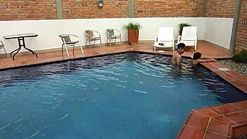 Ever tried naughty stuff with your step-nephew by the pool on vacation? It's unreal!