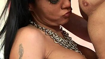 Mahina Zaltana collects every drop of semen