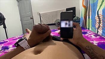 An 18-year-old girl discovers her stepdad masturbating