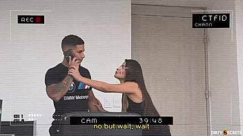 i convince security head with a wild office fuck session