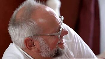 strip poker turns wild with grandpa and blonde teen 18+