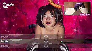 can you handle exotiqfox's bouncy tits bouncing on your dick? this asian solo gooner girl masters masturbation for intense orgasm.